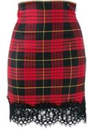 Twin-set Jacquard Tartan Skirt - Black