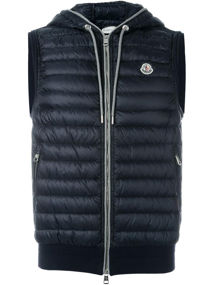 Moncler Padded Gilet, Men's, Size: Xl, Blue, Polyamide/feather Down/feather