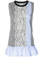 Twin-set Check Flared Top - Multicolour