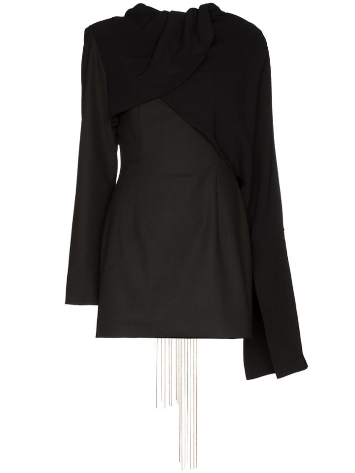 Aleksandre Akhalkatsishvili Draped Mini Dress - Black