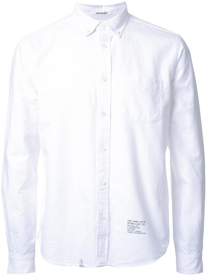 Bedwin & The Heartbreakers Chest Pocket Shirt, Men's, Size: 1, White, Cotton