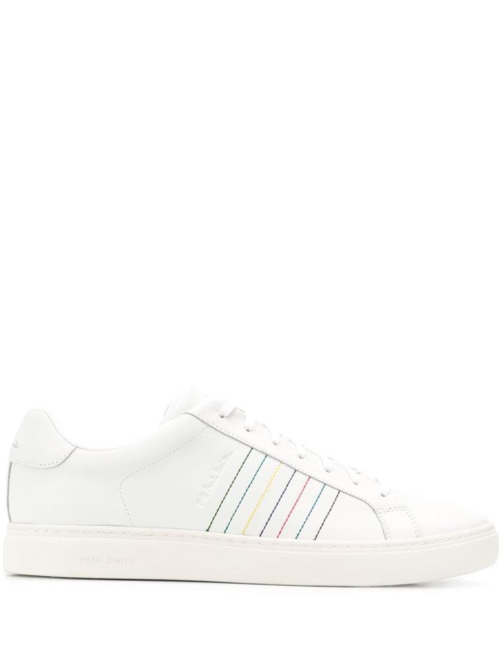 Ps Paul Smith Striped Sneakers - White