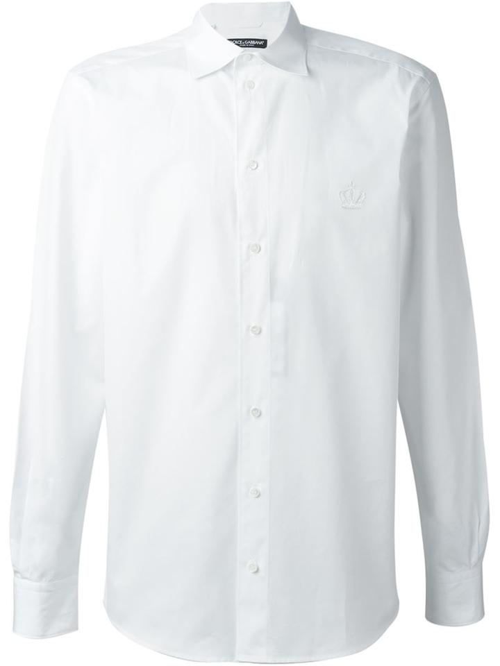 Dolce & Gabbana Embroidered Crown Shirt