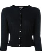 N.peal Cashmere Superfine Cropped Cardigan - Black