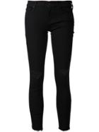 Mother 'looker' Ankle Frey Jeans - Black