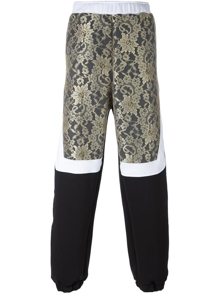 Astrid Andersen Lace Panel Track Pants - Black