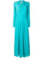 Erika Cavallini Long Flared Evening Dress - Blue