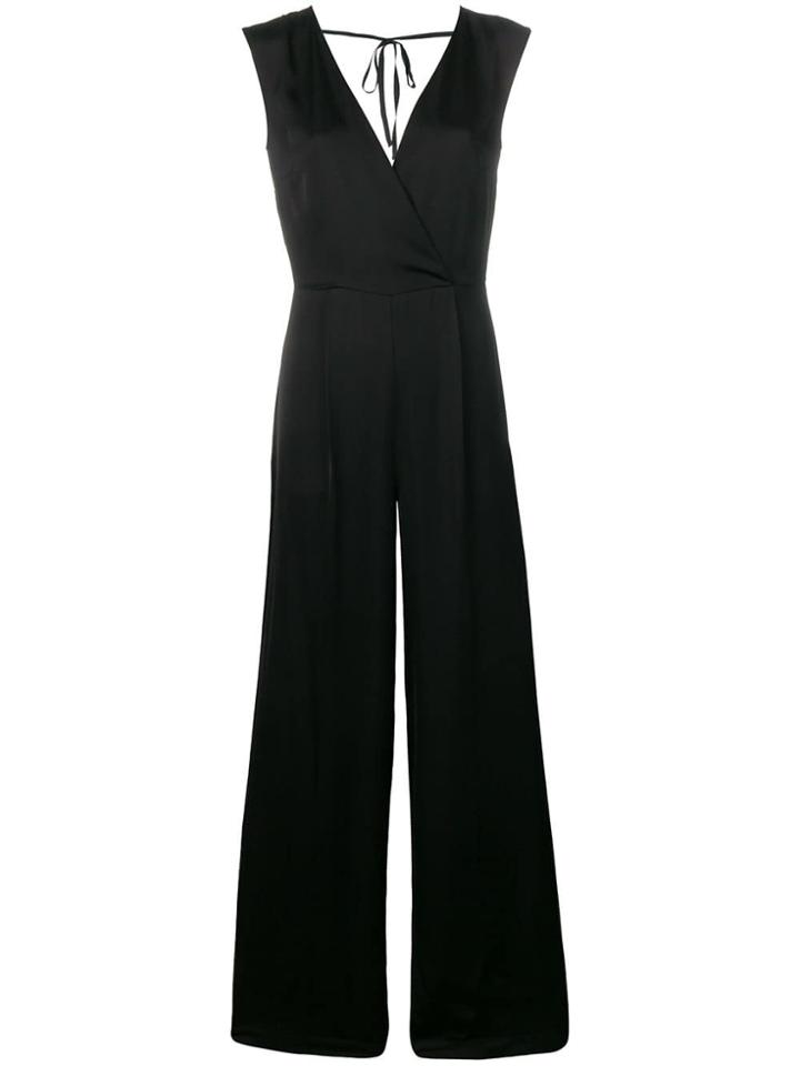 Semicouture V-neck Jumpsuit - Black