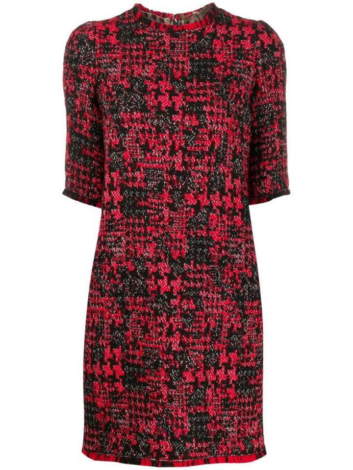 Dolce & Gabbana Tweed Dress - Red