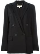 Michael Michael Kors Double Breasted Jacket, Women's, Size: 2, Black, Polyester/spandex/elastane/wool