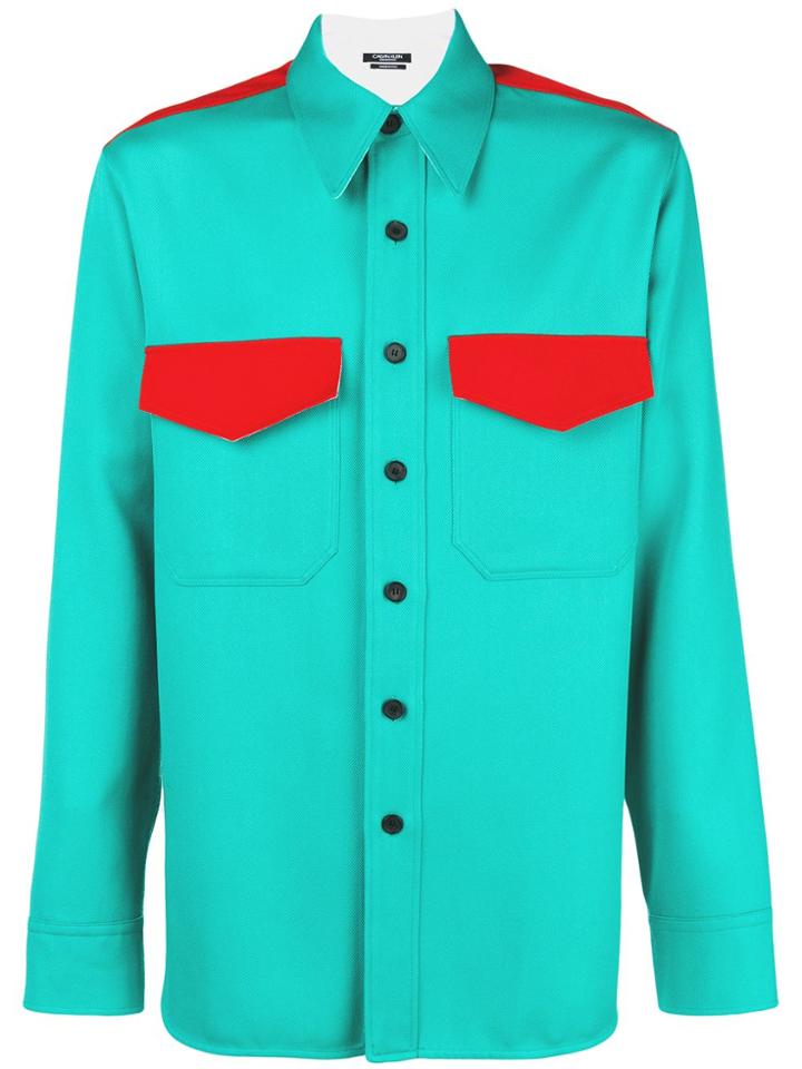 Calvin Klein 205w39nyc High Contrast Western Shirt - Green