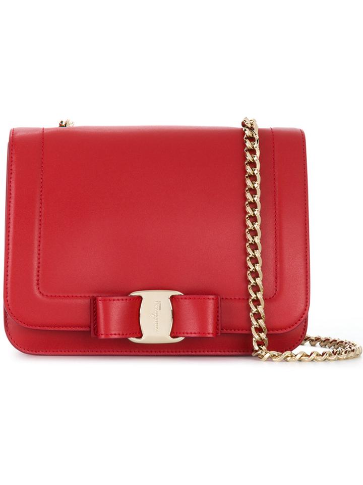 Salvatore Ferragamo Vara Bow Bag - Red