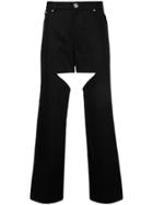 Gomorrah Cut Out Jeans - Black