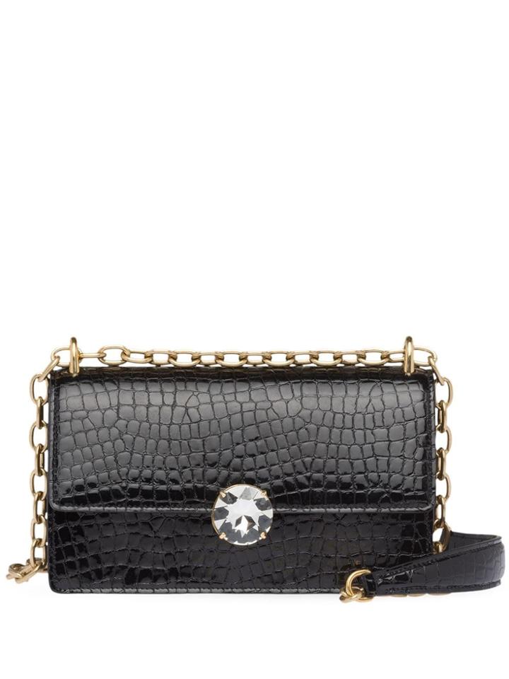 Miu Miu Solitaire Shoulder Bag - Black