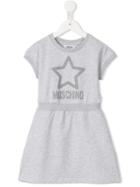 Moschino Kids Glitter Star Dress, Girl's, Size: 12 Yrs, Grey