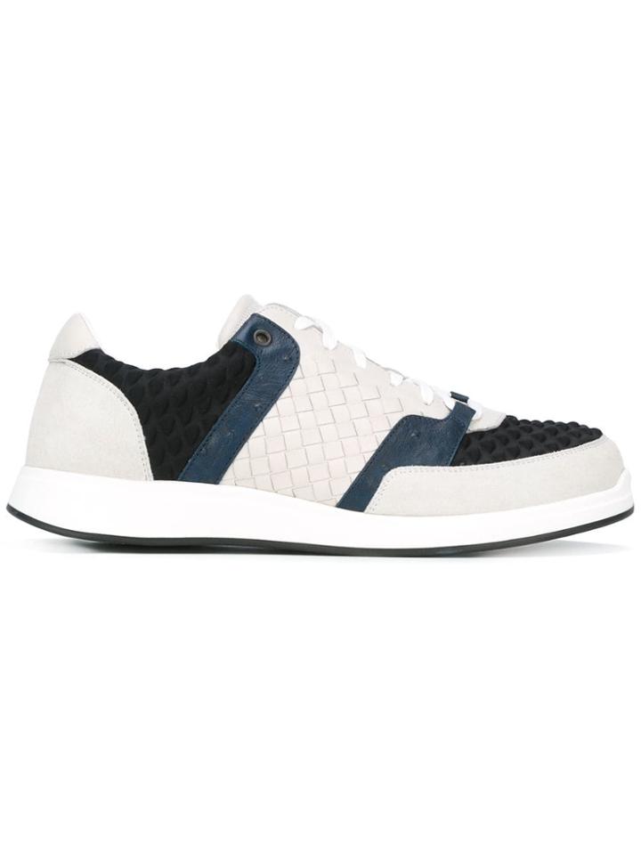 Bottega Veneta Interlaced Embossed Sneakers - White