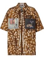 Burberry Deer-print Patch Shirt - Neutrals