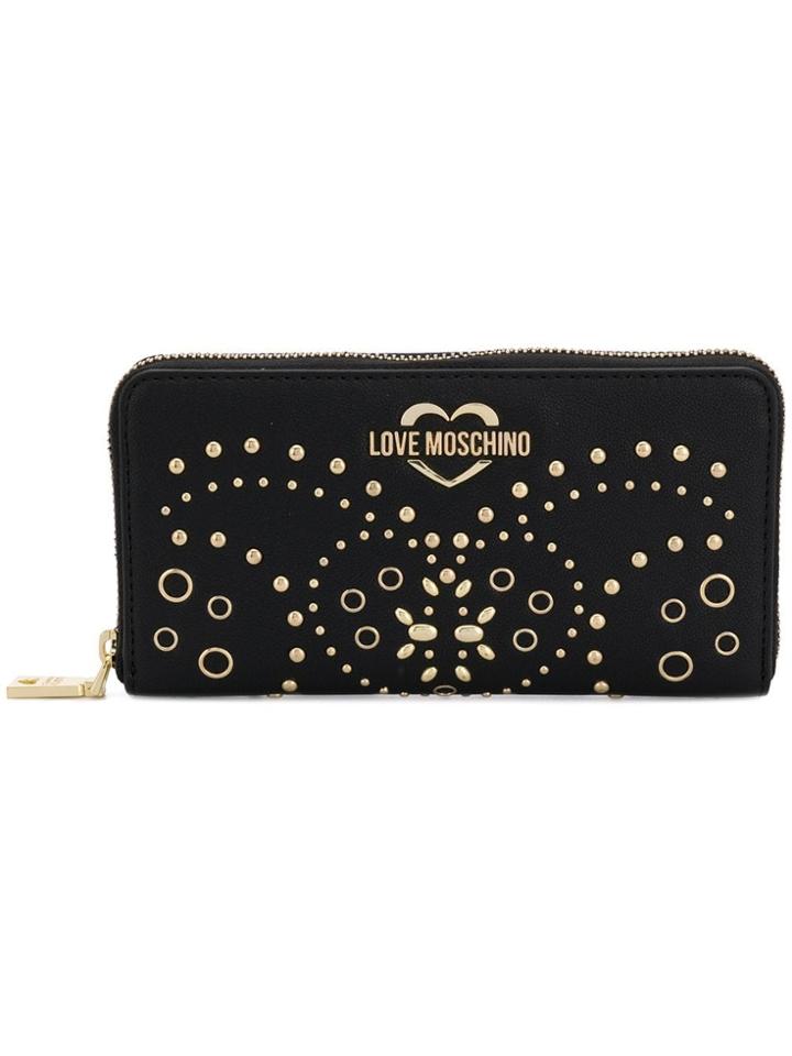 Love Moschino Stud Embellished Purse - Black
