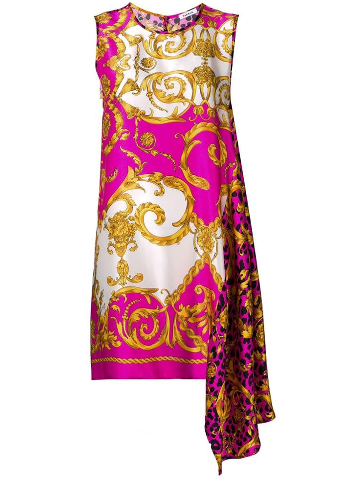 P.a.r.o.s.h. Short Printed Dress - Pink
