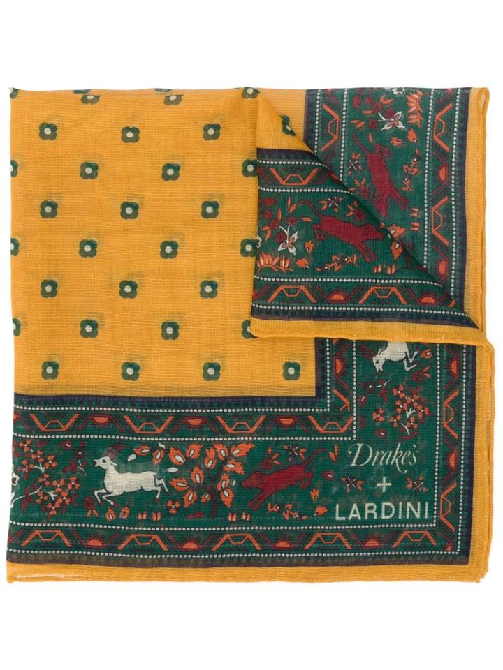 Lardini Drake's Pocket Square - Green