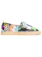 Etro Tropical Print Espadrilles, Men's, Size: 42, Leather/cotton/rubber