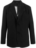 Issey Miyake Wrinkled-effect Single-breasted Blazer - Black