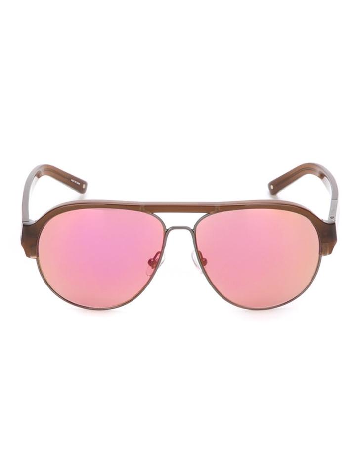 Linda Farrow Gallery Aviator Frame Sunglasses