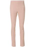 Theory Skinny Fit Trousers - Pink & Purple