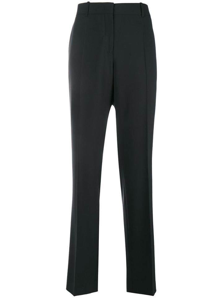 Jil Sander High Waist Straight Trousers - Black