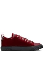 Giuseppe Zanotti Zipper Detail Sneakers - Red