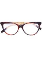 Boucheron - Cat Eye Glasses - Women - Acetate - 52, Brown, Acetate