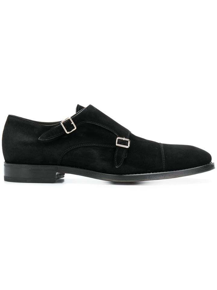 Henderson Baracco Double Buckle Oxford Shoes - Black