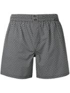 Dolce & Gabbana Dotted Swim Shorts, Men's, Size: 4, Black, Cotton