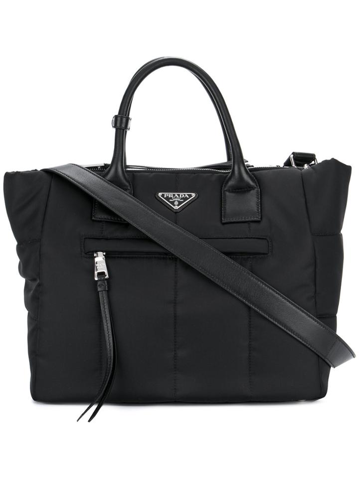Prada Nylon Tote Bag - Black