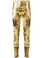 Versace Baroque Print Trousers - Metallic