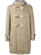 Sacai Frayed Edge Duffle Coat, Men's, Size: 1, Nude/neutrals, Nylon/polyester/cupro/wool