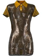 Jean Paul Gaultier Pre-owned 1990 Sequin Polo Shirt - Brown