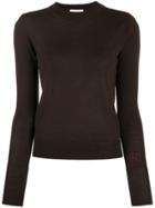 Roseanna Basic Gloss Fitted Top - Brown
