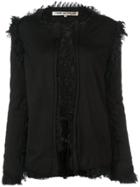 Comme Des Garçons Frayed Details Cardigan - Black