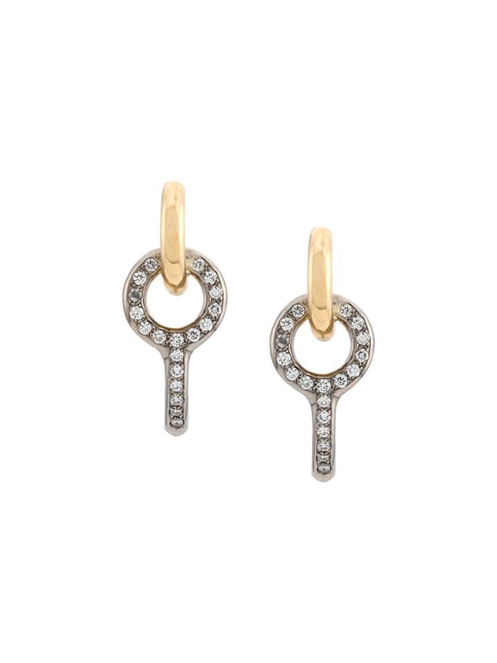 Charlotte Chesnais 18kt Yellow And White Gold Twin Pave Diamond
