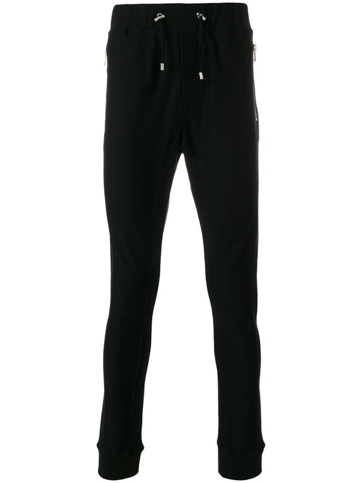 Balmain Skinny Track Pants - Black