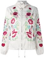 P.a.r.o.s.h. Floral Embroidered Bomber Jacket - Nude & Neutrals