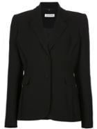 Altuzarra Two Button Blazer, Women's, Size: 42, Black, Triacetate/polyester