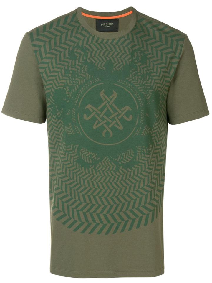 Mr & Mrs Italy Graphic Print T-shirt - Green