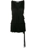 Parlor Tie Waist Dress - Black