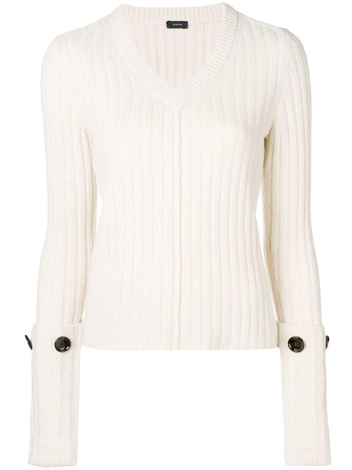 Joseph Knit V-neck Jumper - Nude & Neutrals
