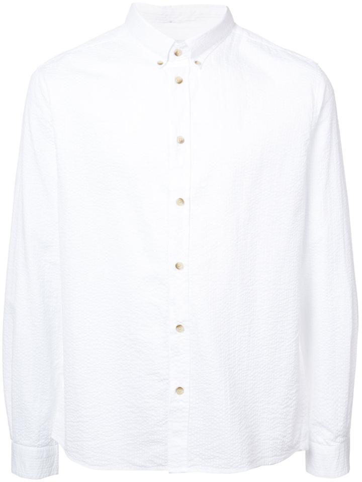 Cuisse De Grenouille Long-sleeve Fitted Shirt - White