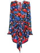 Magda Butrym Lesina Floral Pattern Mini Dress - Black