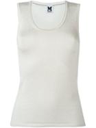 M Missoni Fine-knit Tank Top, Women's, Size: 42, Nude/neutrals, Polyamide/metallized Polyester/spandex/elastane