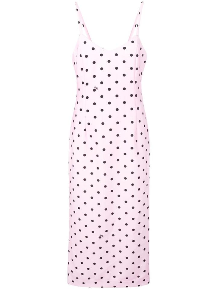 Vivetta Polka Dot Midi Dress - Pink